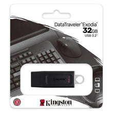 Carica l&#39;immagine nel visualizzatore di Gallery, Memoria USB Kingston DataTraveler DTX Nero