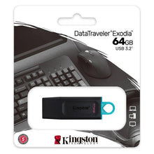 Carica l&#39;immagine nel visualizzatore di Gallery, Memoria USB Kingston DataTraveler DTX Nero