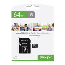 Carica l&#39;immagine nel visualizzatore di Gallery, Scheda Di Memoria Micro SD con Adattatore PNY Performance Plus C10 - New Shop Generation