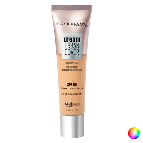 Base per Trucco Fluida Dream Urban Cover Maybelline SPF50 (30 ml)