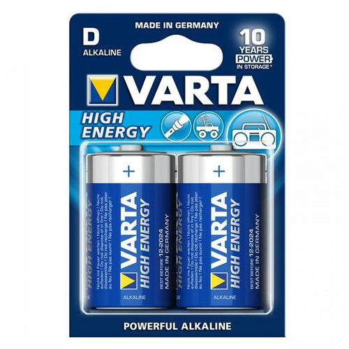 Batterie Varta LR20 D 1,5 V 16500 mAh High Energy (2 pcs) Azzurro - New Shop Generation
