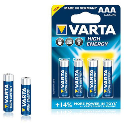 Batterie Varta LR03 1,5 V AAA High Energy (4 pcs) Azzurro - New Shop Generation