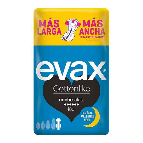 Assorbenti con Ali da Notte Evax (18 uds) - New Shop Generation