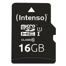 Carica l&#39;immagine nel visualizzatore di Gallery, Scheda Di Memoria Micro SD con Adattatore INTENSO 34234 UHS-I Premium Nero - New Shop Generation