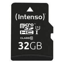 Carica l&#39;immagine nel visualizzatore di Gallery, Scheda Di Memoria Micro SD con Adattatore INTENSO 34234 UHS-I Premium Nero - New Shop Generation