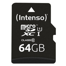 Carica l&#39;immagine nel visualizzatore di Gallery, Scheda Di Memoria Micro SD con Adattatore INTENSO 34234 UHS-I XC Premium Nero - New Shop Generation