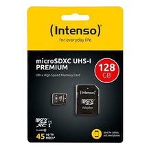Carica l&#39;immagine nel visualizzatore di Gallery, Scheda Di Memoria Micro SD con Adattatore INTENSO 34234 UHS-I XC Premium Nero - New Shop Generation
