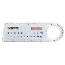 Carica l'immagine nel visualizzatore di Gallery, Riga con Calcolatrice ad Energia Solare e Lente d'Ingrandimento (10 cm) 143749 - New Shop Generation