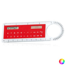 Carica l'immagine nel visualizzatore di Gallery, Riga con Calcolatrice ad Energia Solare e Lente d'Ingrandimento (10 cm) 143749 - New Shop Generation