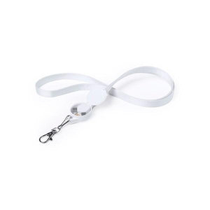 Laccio da Collo con Caricabatterie USB-C, Micro USB e Lightning Bianco 146145 - New Shop Generation