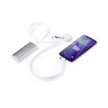 Carica l&#39;immagine nel visualizzatore di Gallery, Laccio da Collo con Caricabatterie USB-C, Micro USB e Lightning Bianco 146145 - New Shop Generation