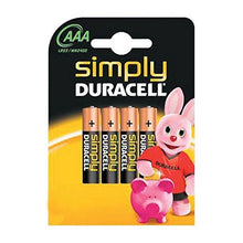 Carica l&#39;immagine nel visualizzatore di Gallery, Batterie Alcaline DURACELL Simply DURSIMLR3P4B LR03 AAA 1.5V (4 pcs) - New Shop Generation