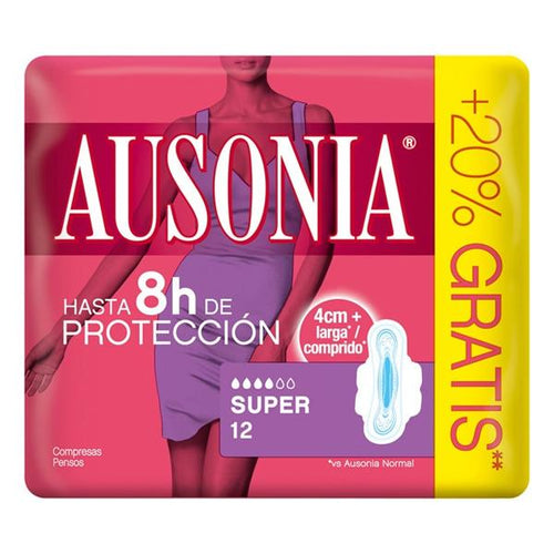 Assorbenti Super con Ali Ausonia (12 uds) - New Shop Generation