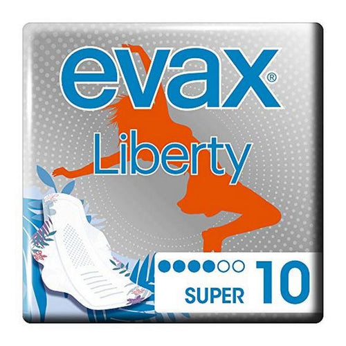 Assorbenti Super con Ali Liberty Evax (10 uds) - New Shop Generation