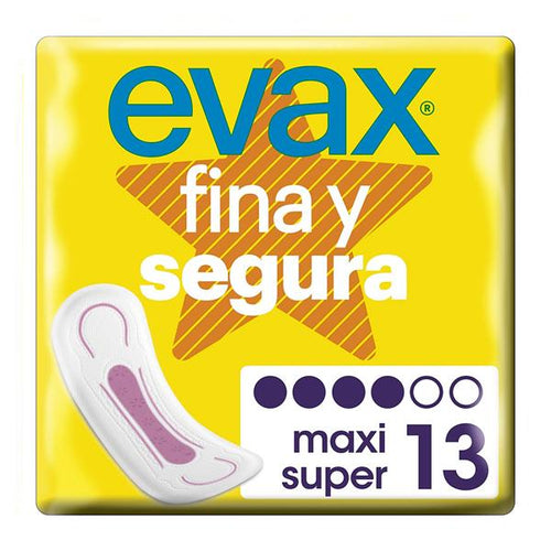 Assorbenti Maxi senza Ali FINA & SEGURA Evax (13 uds) - New Shop Generation
