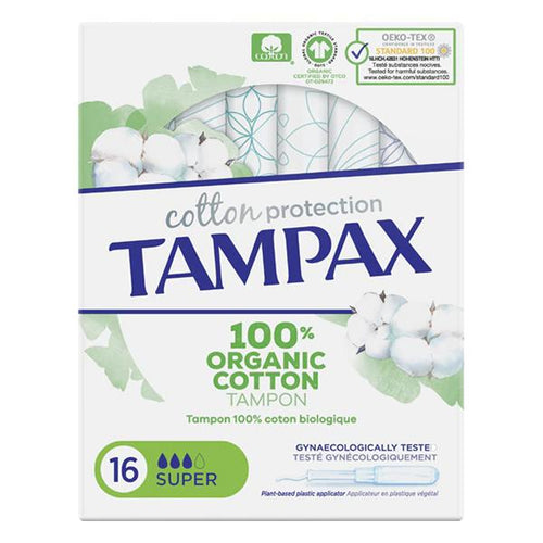Assorbenti Interni Super ORGANIC Tampax (16 uds) - New Shop Generation