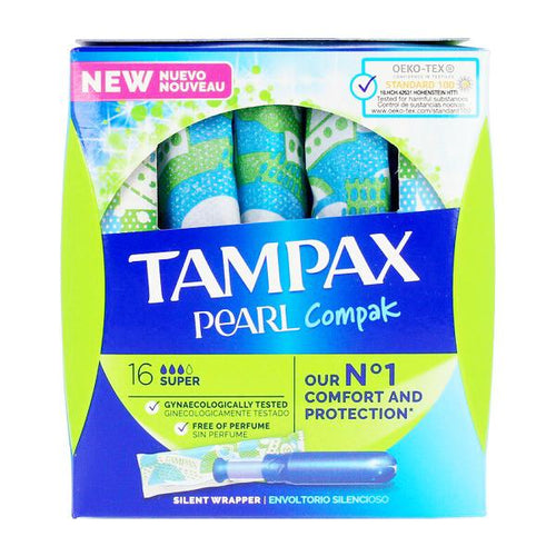 Assorbenti Interni Super Pearl Tampax (18 uds) - New Shop Generation