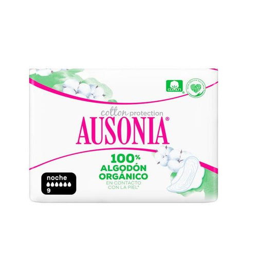 Assorbenti con Ali da Notte ORGANIC Ausonia (9 uds) - New Shop Generation