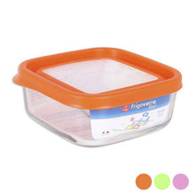 Carica l'immagine nel visualizzatore di Gallery, Porta Pranzo Quadrato con Coperchio Bormioli (15 x 15 x 6,4 cm) - New Shop Generation