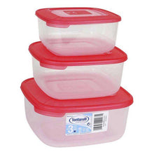 Carica l'immagine nel visualizzatore di Gallery, Set di 3 scatole porta pranzo Tontarelli (1 - 1,5 - 2,5 L) - New Shop Generation