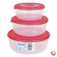 Carica l'immagine nel visualizzatore di Gallery, Set di 3 scatole porta pranzo Tontarelli (0,5 - 1 - 2 L) - New Shop Generation