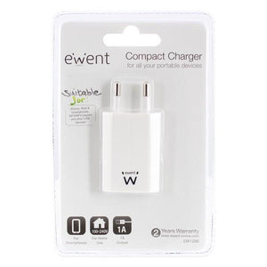 Caricabatterie da Parete Ewent EW1200 100-240V Bianco - New Shop Generation