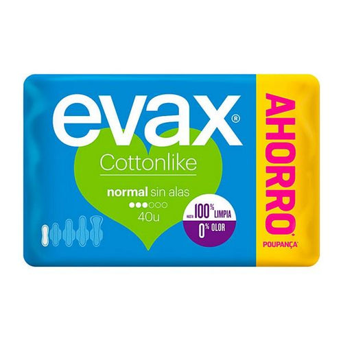 Assorbenti Normali Cottonlike Evax (40 uds) - New Shop Generation