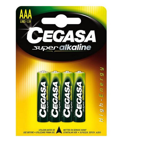 Batterie Alcaline LR03 Cegasa AAA 1,5V (4 uds) - New Shop Generation