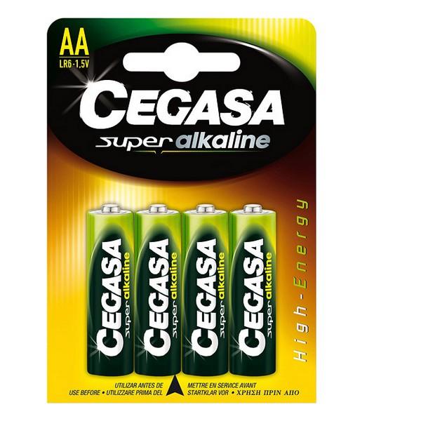 Batterie Alcaline Cegasa LR6 AA 1,5V (4 uds) - New Shop Generation