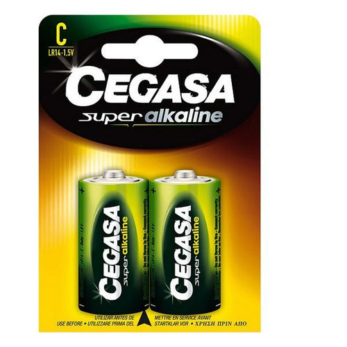 Batterie Alcaline Cegasa LR14 C 1,5V (2 uds) - New Shop Generation