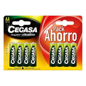Batterie Alcaline Cegasa LR6 AA 1,5V (8 uds) - New Shop Generation