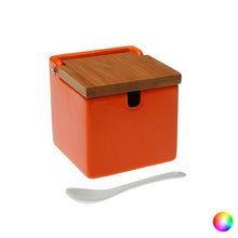 Carica l'immagine nel visualizzatore di Gallery, Portazucchero Ceramică Bambù (9 x 9 x 9 cm) - New Shop Generation