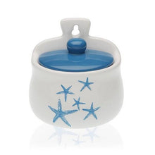 Carica l'immagine nel visualizzatore di Gallery, Portasale con Coperchio Blue Sea Ceramică - New Shop Generation