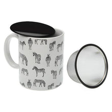 Carica l'immagine nel visualizzatore di Gallery, Tazza con Filtro per Infusioni Zebra Porțelan - New Shop Generation