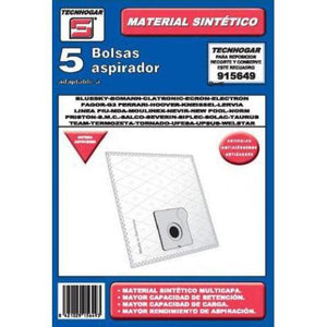 Sacchetto di Ricambio per Aspirapolvere Tecnhogar 915649 (5 uds) - New Shop Generation