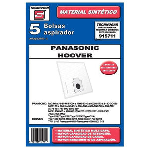 Sacchetto di Ricambio per Aspirapolvere Tecnhogar 915711 (5 uds) - New Shop Generation