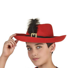 Carica l'immagine nel visualizzatore di Gallery, Cappello Moschettiere Piuma 110606 - New Shop Generation