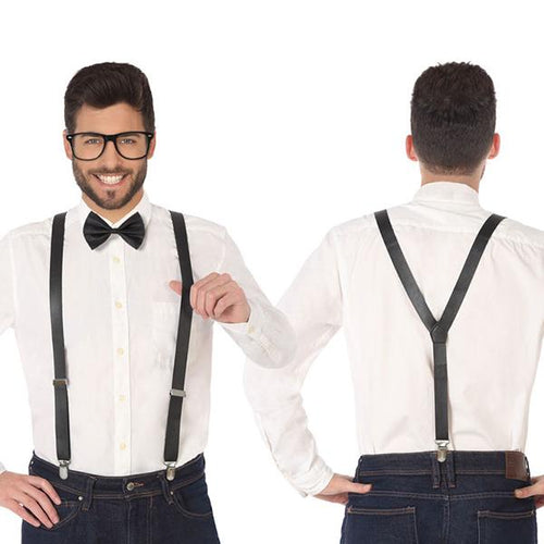 Accessori per travestimenti Bretelle Papillon Nero - New Shop Generation