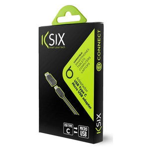 Adattatore USB 2.0 con USB-C 3.1 KSIX Nero - New Shop Generation