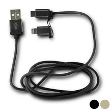 Carica l'immagine nel visualizzatore di Gallery, Cavo da USB a Micro USB e Lightning KSIX - New Shop Generation