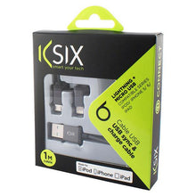 Carica l'immagine nel visualizzatore di Gallery, Cavo da USB a Micro USB e Lightning KSIX - New Shop Generation