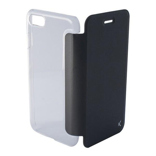 Custodia Folio per Cellulare Iphone 8 KSIX Crystal Nero - New Shop Generation