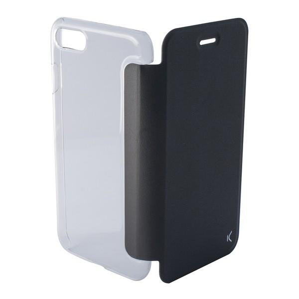 Custodia Folio per Cellulare Iphone 8 KSIX Crystal Nero - New Shop Generation