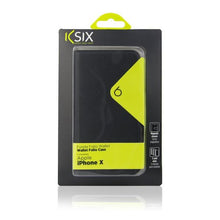 Carica l&#39;immagine nel visualizzatore di Gallery, Custodia Folio per Cellulare Iphone X KSIX Wallet Nero - New Shop Generation