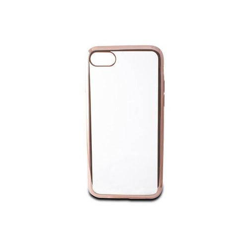 Custodia per Cellulare Iphone 7/8 Contact Flex Metal TPU Trasparente Oro rosa Metallizzato - New Shop Generation