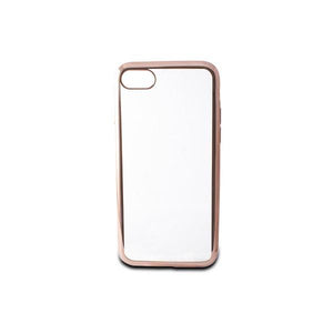 Custodia per Cellulare Iphone 7/8 Contact Flex Metal TPU Trasparente Oro rosa Metallizzato - New Shop Generation