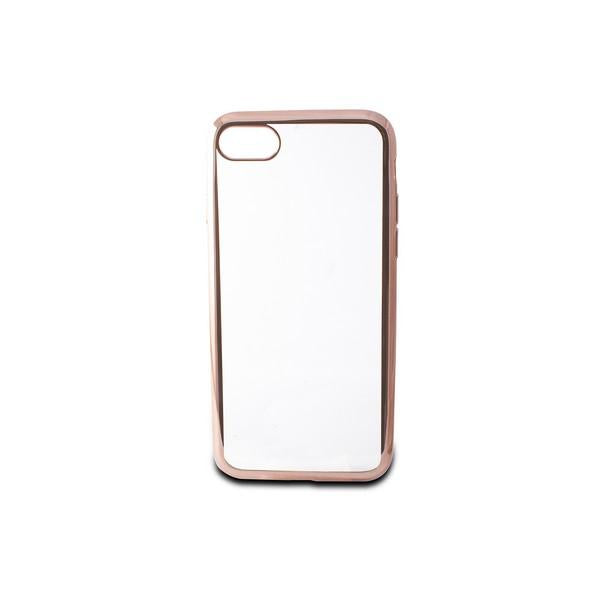 Custodia per Cellulare Iphone 7/8 Contact Flex Metal TPU Trasparente Oro rosa Metallizzato - New Shop Generation