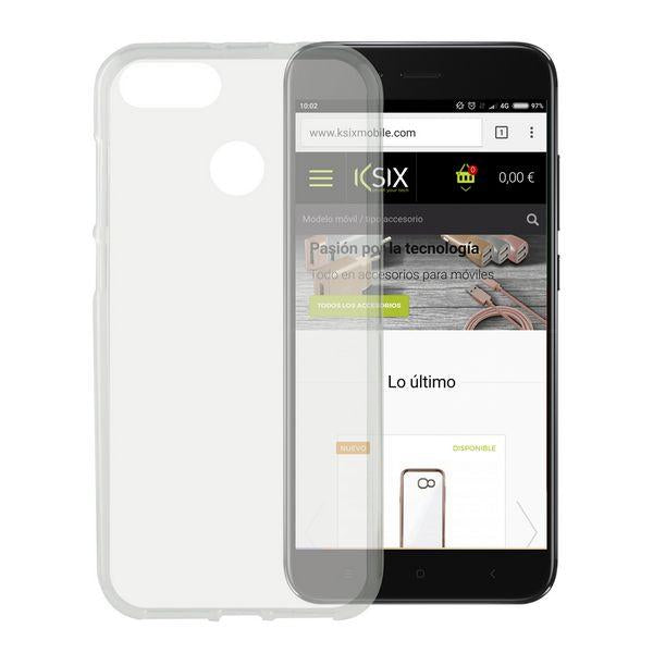 Custodia per Cellulare Xiaomi Mi A1 KSIX Flex TPU Trasparente - New Shop Generation