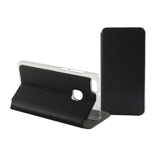 Custodia con Copertura per Cellulare Huawei P Smart Contact Slim Nero Tessile Policarbonato - New Shop Generation