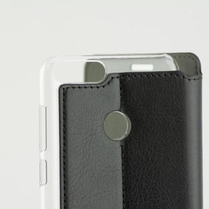 Custodia con Copertura per Cellulare Huawei P Smart Contact Slim Nero Tessile Policarbonato - New Shop Generation